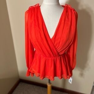 Flying Tomato Orange Top Sz S NWT